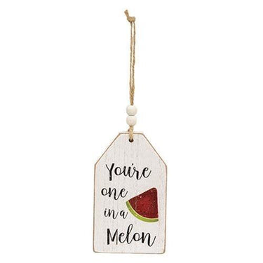 3 Set Summer Fruit Distressed Wooden Tag Ornaments - The Fox Decor